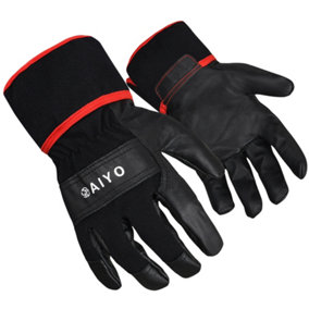 Starlet Black Leather Gardening Gloves - Lightweight Workwear