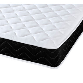 Starlight Beds Economy Quilted Memory Foam Hybrid Spring Mattress With Black Border Double