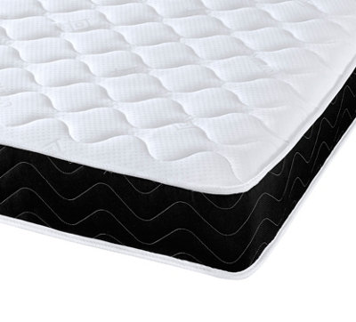 Starlight Beds Economy Quilted Memory Foam Hybrid Spring Mattress With Black Border King Size