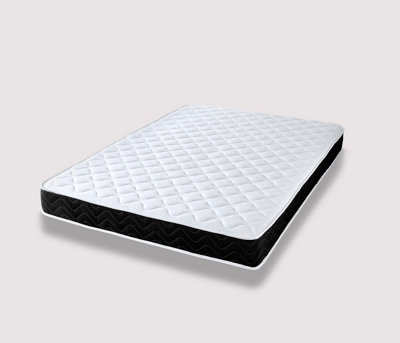 Starlight Beds Economy Quilted Memory Foam Hybrid Spring Mattress With Black Border Single