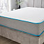 Starlight Beds Grey Deep Quilted Bubble Memory Foam Spring Mattress Single