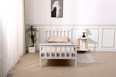 Starlight Beds Somnium White Shaker Wooden Bed Frame Small Double