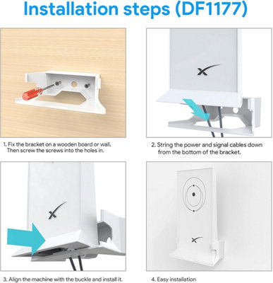 Starlink Bracket, ABS Wall Mount for V2 Mesh Router, Satellite Internet Kit
