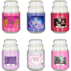 Starlytes 6PC Scented Candle Assortment 6 x 510g Jars