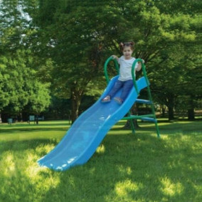Starplast 2m Blue Wavy Slide for Garden