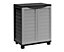 Starplast HD Plastic 3ft Tall Outdoor Storage Cabinet with 2 Shelves