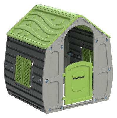 Starplast Magic House Garden Outdoor Playhouse Plastic Pastel Green