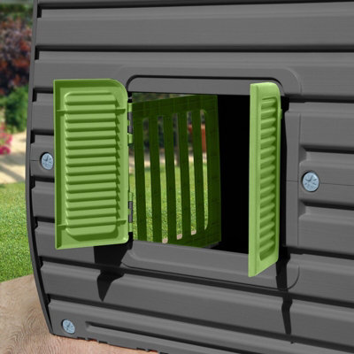 Starplast Magic House Garden Outdoor Playhouse Plastic Pastel Green - 5