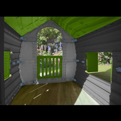 Starplast Magic House Garden Outdoor Playhouse Plastic Pastel Green - 6