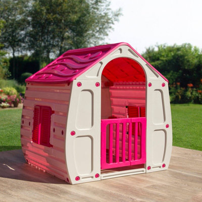 Pink garden playhouse on sale