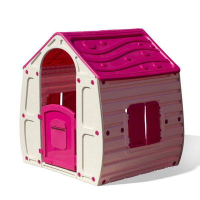Starplast Magic House Garden Outdoor Playhouse Plastic Pink