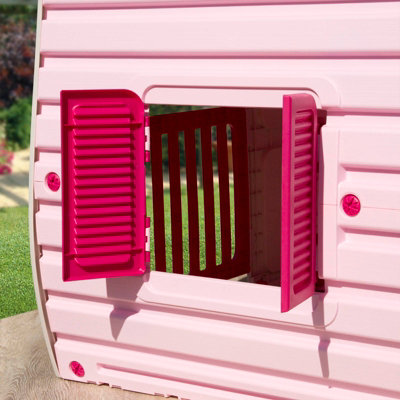 Starplast Magic House Garden Outdoor Playhouse Plastic Pink