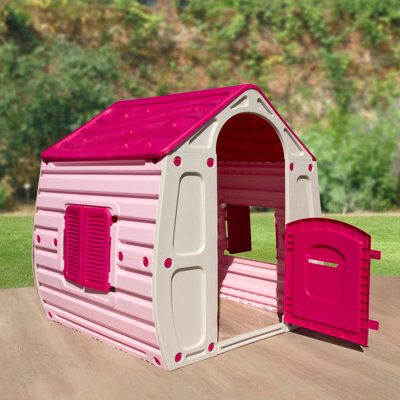 Starplast Magic House Garden Outdoor Playhouse Plastic Pink - 5