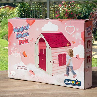 Starplast Magic House Garden Outdoor Playhouse Plastic Pink - 6
