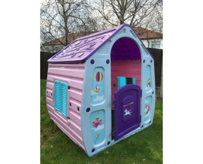 Starplast Magic House Garden Outdoor Playhouse Plastic Unicorn Design