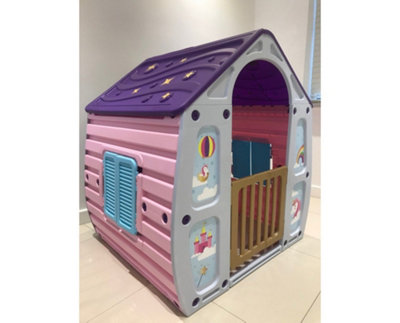 Starplast Magic House Garden Outdoor Playhouse Plastic Unicorn Design