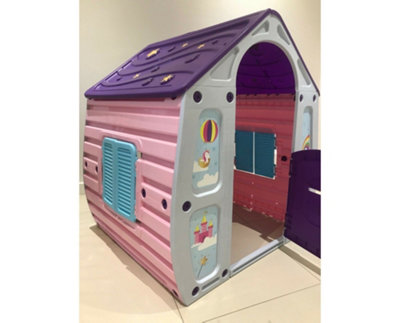 Starplast Magic House Garden Outdoor Playhouse Plastic Unicorn Design - 3