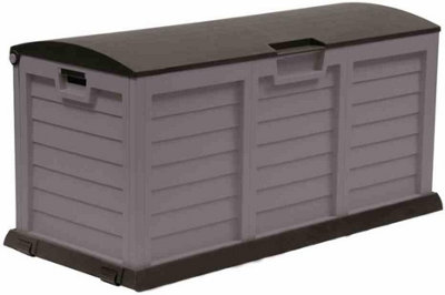 Starplast XL Grey Plastic Garden Storage Box - 3