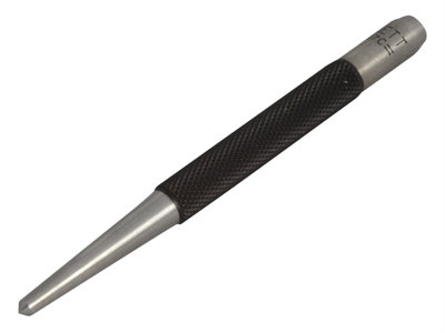 Starrett 117E Round Shank Centre Punch, 5" Length, 1/4" Tapered Tip Diameter