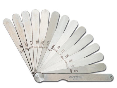 Starrett 467M Metric Feeler Gauge 13 Piece Set - 0.04-5mm