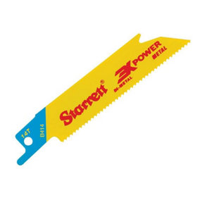 Starrett B414-5 Metal Cutting Reciprocating Saw Blades 14tpi - 100 x 19 x 0.90mm - Pack of 5