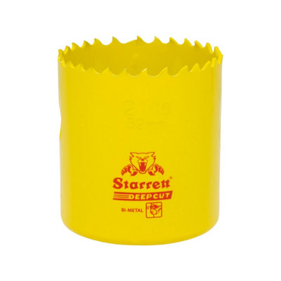 Starrett BF6105 DCH0216 Deep Cut Bi-Metal Holesaw 52mm STRHS52DC