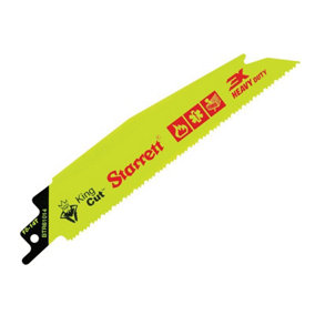 Starrett Btr61014-5 King Cut™ Reciprocating Saw Blades 10-14tpi - 152 x 25 x 1.60mm - Pack of 5
