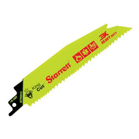 Starrett Btr6610-5 King Cut™ Reciprocating Saw Blades 6-10tpi - 152 x 25 x 1.60mm - Pack of 5