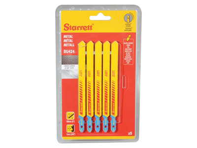 Starrett SA365 BU424-5 Metal Cutting Jigsaw Blades Pack of 5 STRBU4245