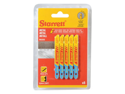 Starrett SA370 BU232-5 Metal Cutting Jigsaw Blades Pack of 5 STRBU2325