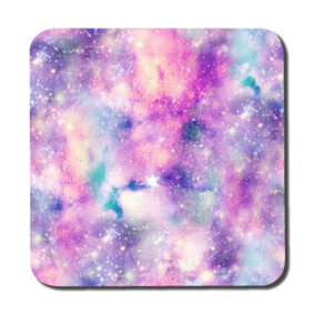 Starry Galaxy Print in Unicorn Colours (Coaster) / Default Title