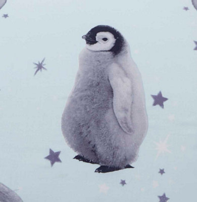 JSD Kids Christmas Duvet Cover Set Queen - Penguin Snowflake 3 Piece Bedding
