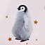 Starry Penguins Pink Xmas Duvet Cover Set Christmas Bedding