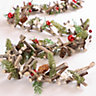 Stars and Baubles Xmas Decoration Christmas Garland 1.7m