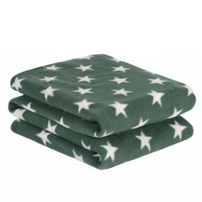 Stars Blanket Throw Over Bed Warm Soft Sofa Bedspread Quilt