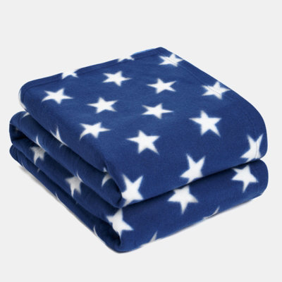 Stars Blanket Throw Over Bed Warm Soft Sofa Bedspread Quilt DIY at B&Q
