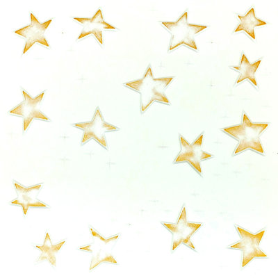 Stars (Gold): Decorative Ceiling and Wall Panels 2m2 (21.52 sqft)  - 8 Panels