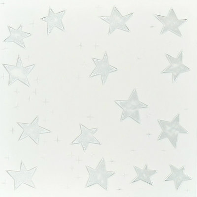 Stars (Silver): Decorative Ceiling and Wall Panels 2m2 (21.52 sqft) - 8 Panels