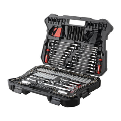 STARWORK True Mechanic 303-Piece Mechanics Tool Kit Set and Socket Set, Professional, SAE/Metric