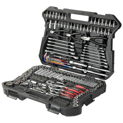 STARWORK True Mechanic 314-Piece Mechanics Tool Kit Set and Socket Set, Professional Metric Set