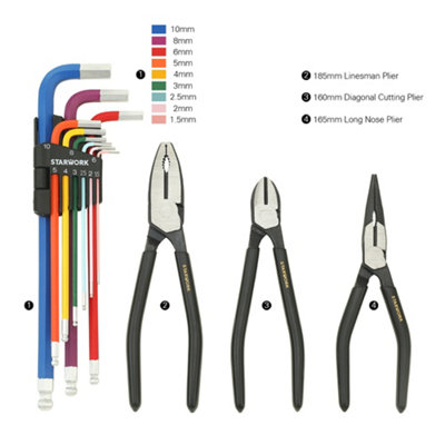 STARWORK True Mechanic 314-Piece Mechanics Tool Kit Set and Socket Set, Professional Metric Set
