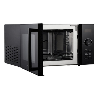 Statesman 23L 900W Digital Solo Microwave, 11 Power Levels, Stainless Steel Cavity, Black
