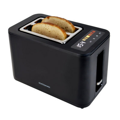 Statesman 900W Digital 2-Slice Toaster with LED Timer Display, Touch ...