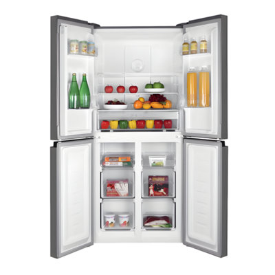 Statesman MD018362NI - Silver Side By Side Frost Free Fridge Freezer ...