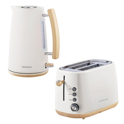 Statesman Scandi Kettle & Toaster, Cream