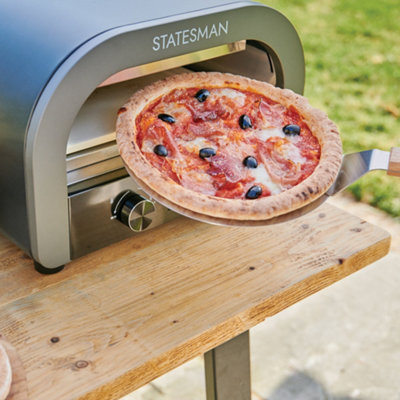 Statesman SKPO0E13B Electric Pizza Oven, 12 Inch, Grey