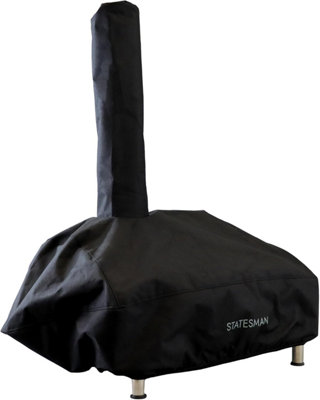 Statesman SKPO0W13SS Wood Pizza Oven, 13 Inch, Black, Stainless Steel