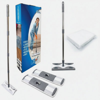 Static Cleaning Mop Sweeper for Wet and Dry Use on Wood Tile and ...