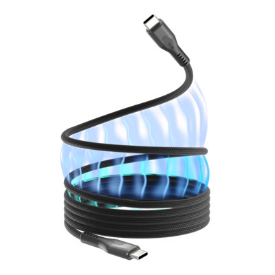 Statik MagStack Pro Braided Nylon Charging Cable - 1m Black 100W Fast ...