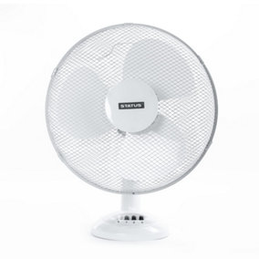 Status Cooling Fan, White, 16" S16DESKFAN1PKB